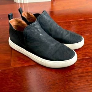 Black slip on shoes